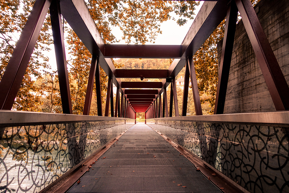 Brücke Baden Herbst