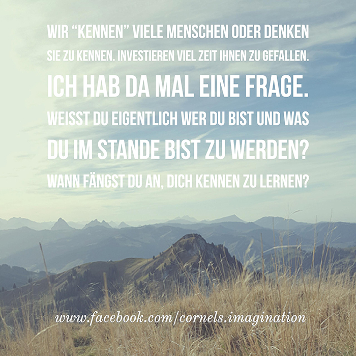 sich kennen lernen