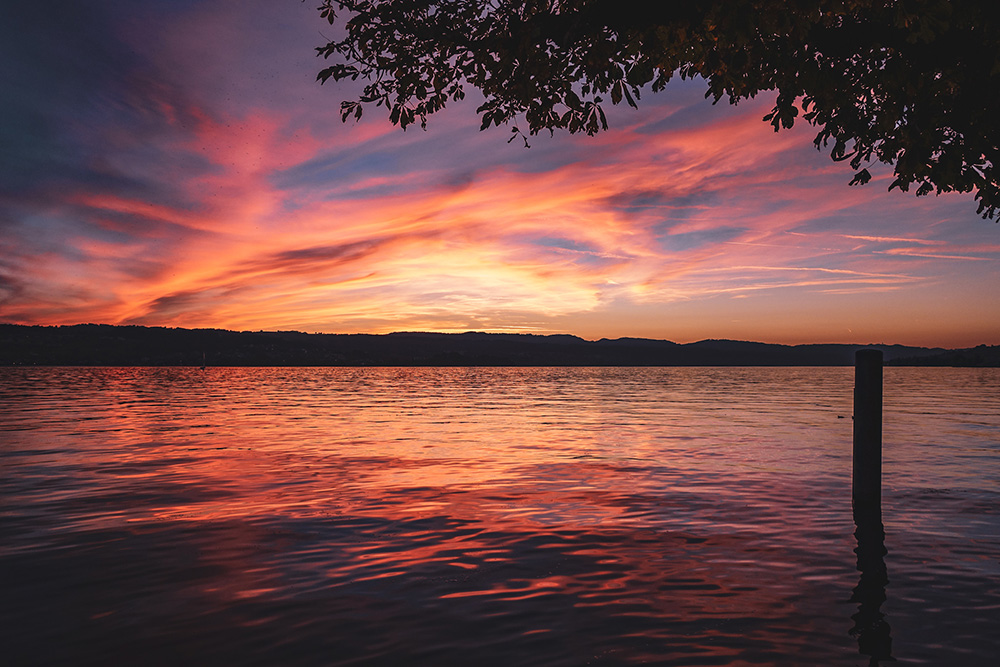 Sonnenuntergang Zürichsee