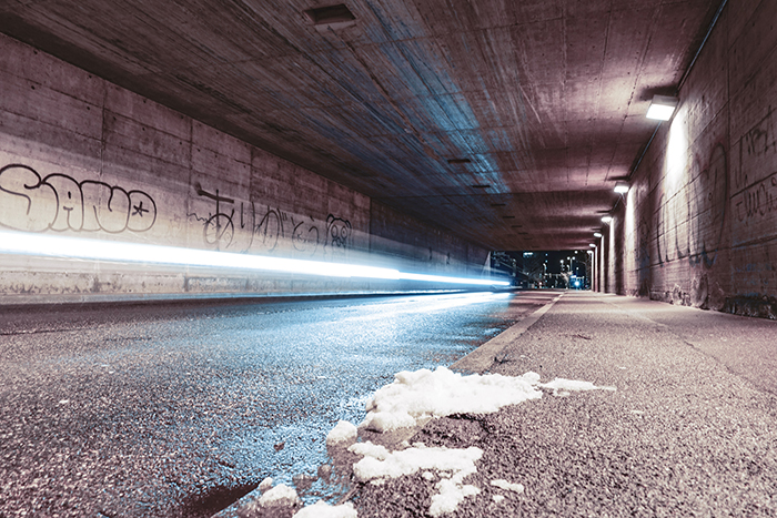 tunnel lichtstrahl